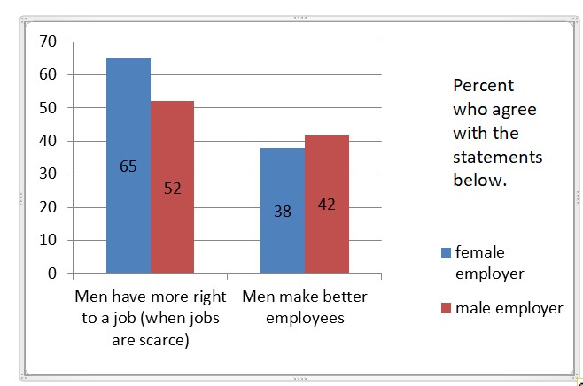 Gender attitudes chart